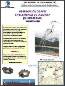 Чтобы отпраздновать Всемирный день водно-болотных угодий (2 февраля)   группа Guadarrama испанского общества орнитологии   (SEO-Birdlife) организовал для этой субботы день наблюдения за птицами