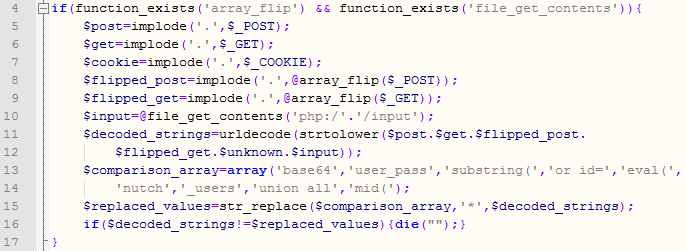 Вы можаце ўбачыць код PHP ніжэй: