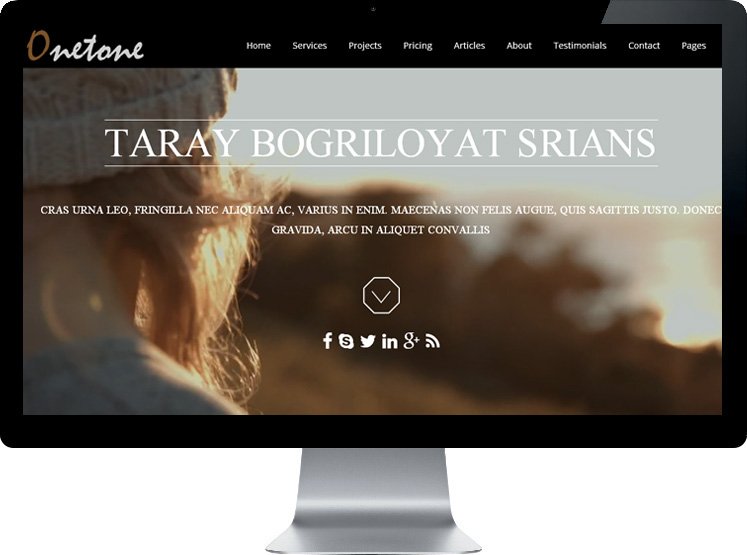 Onetone   - Лепшы блог WordPress Themes