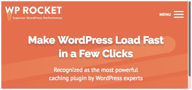 Если у вас нет глубоких технических навыков или большого опыта WordPress, WP Rocket - это то, что вам нужно